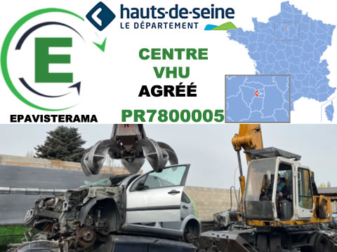 Centre VHU 92 Agréé Préfecture Hauts-de-Seine : Mise à la casse auto