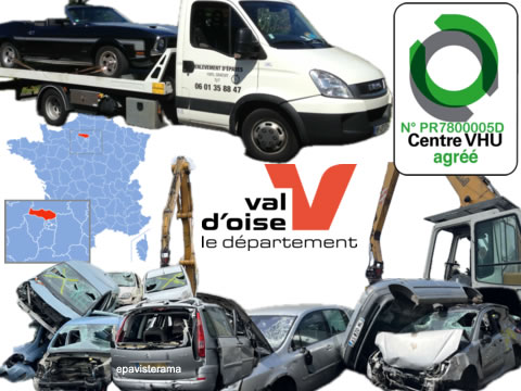 Centre VHU agréé 95 Argenteuil: Mise à la casse