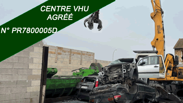 Centre VHU agréé: mettre voiture à la casse
